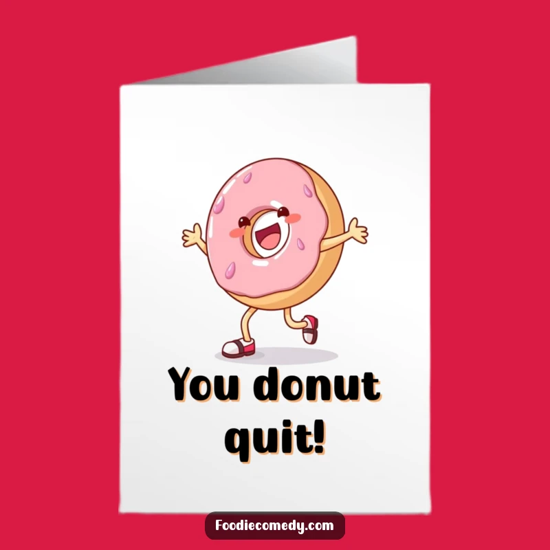 Free Printable Dancing Donut Congrats Card - Sweet Downloadable Gift for Any Celebration