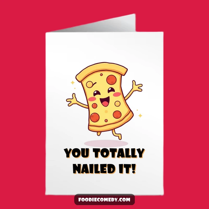 Free Printable Disco Pizza Congratulations Card - Hilarious Downloadable for Any Win