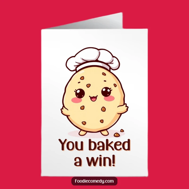 Free Printable Congrats Card: Chef Cookie, Crumbs of Joy, Hilarious Success Downloadable