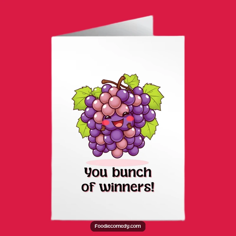 Free Printable Congrats Card: Cheeky Grapes Cha-Cha Celebration