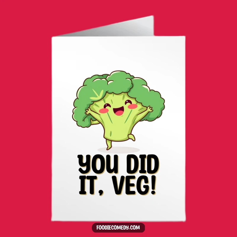 Free Printable Broccoli Dance Card - Hilarious Downloadable Gift for a Great Achievement!