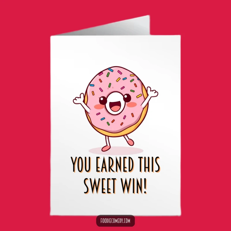 Free Printable Groovy Donut Congrats Card - Humorous Downloadable Gift