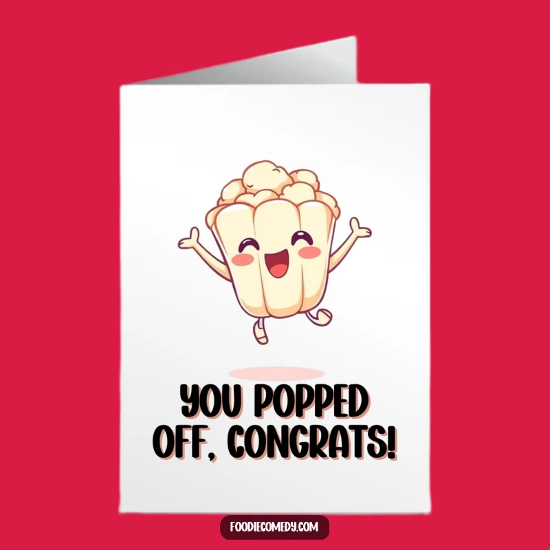 Free Printable Congrats Card: Popcorn Leap Downloadable Celebration