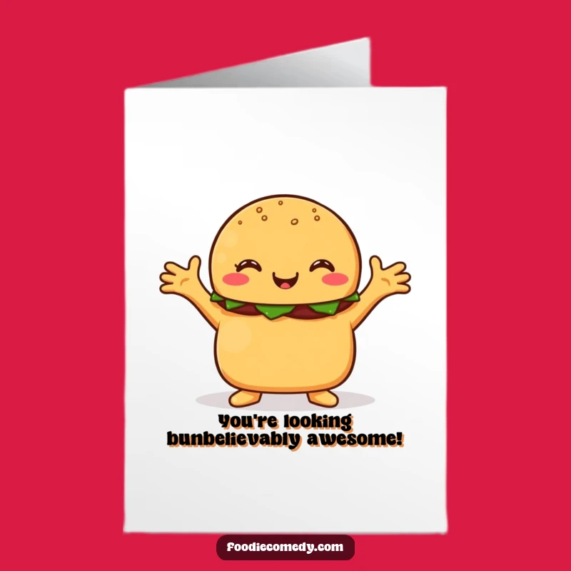 Free Printable Congrats Card: Burger Hug - Funny Downloadable Gift!