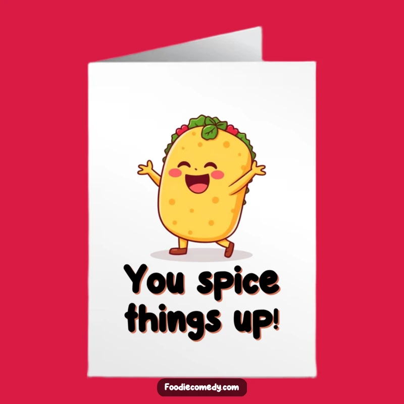 Free Printable Dancing Taco Congrats Card - Fiesta Downloadable Gift for Any Celebration