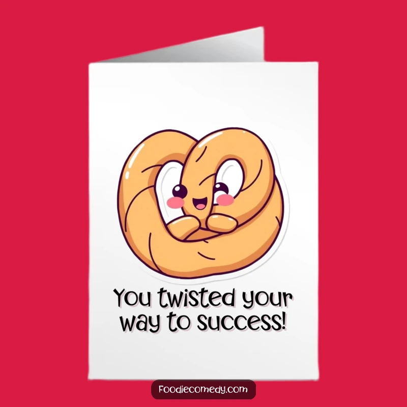 Free Printable Congrats Card: Pretzel Twist Downloadable Celebration