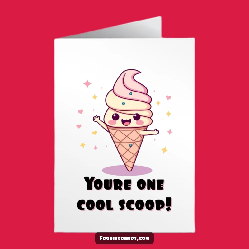 Free Printable Disco Ice Cream Congrats Card: Hilarious Downloadable Gift for Sweet Victories