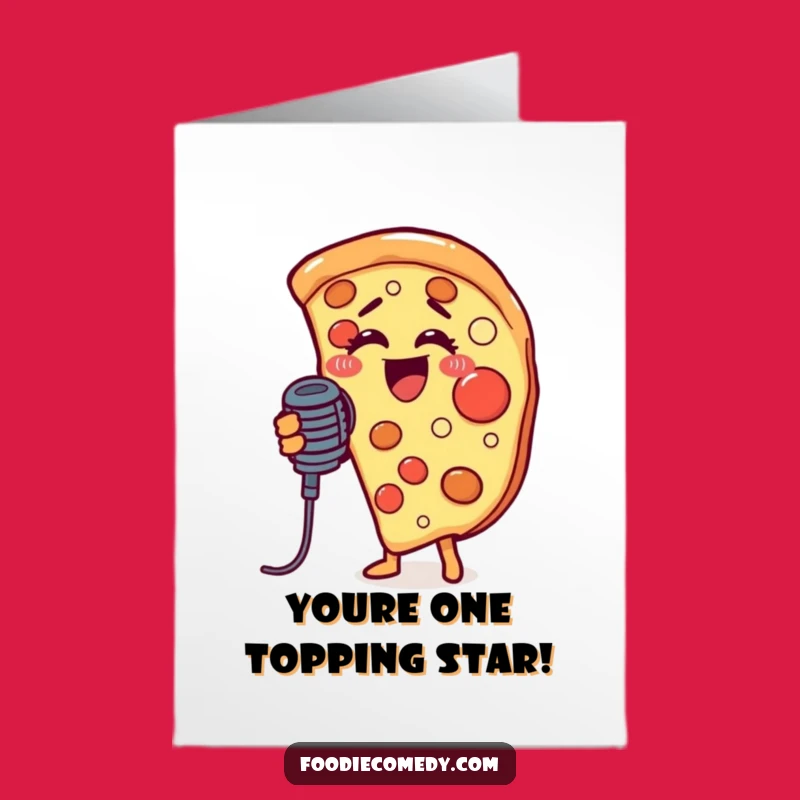 Free Printable Singing Pizza Congrats Card: Hilarious Downloadable Gift for Big Wins