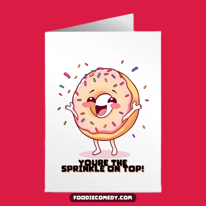 Free Printable Congrats Card: Donut Celebrates Success - Downloadable Sweet Triumph Humor