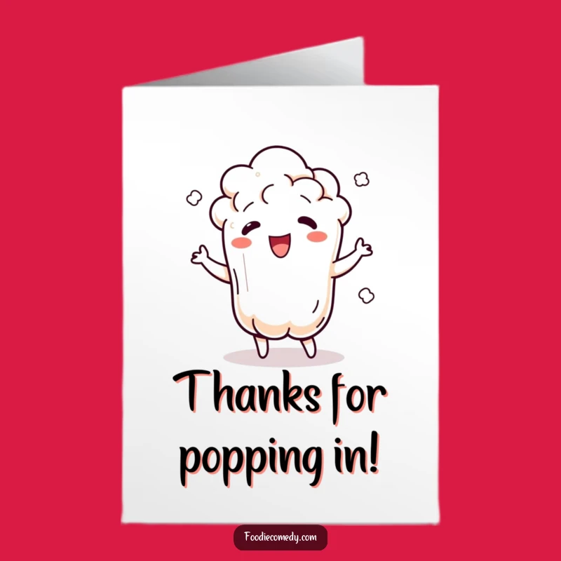 Free Printable Popcorn Thank You Card: Jiggles for a Downloadable Gift