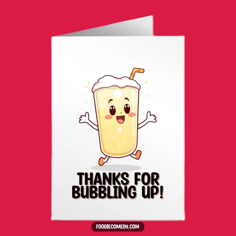 Free Printable Thank You Card: Bubbly Beverage Hop Greeting, Perfect DIY Downloadable Gift!