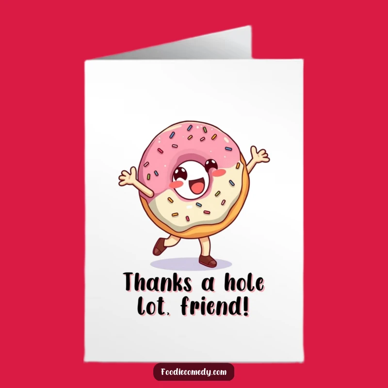 Free Printable Thank You Card: Donut Breakdance Moves - Funny Downloadable Gratitude