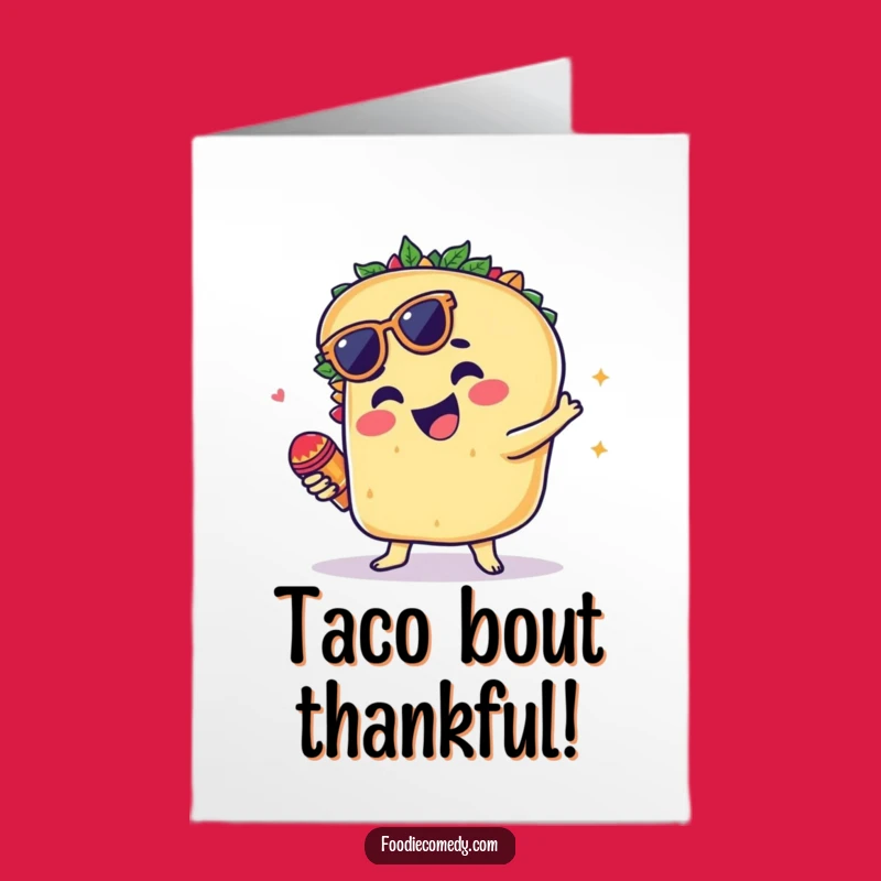 Free Printable Thank You Card: Groovy Taco Shake for a Grateful, Downloadable Gift