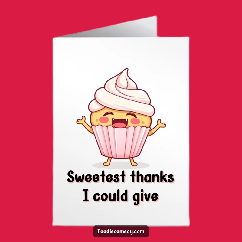 Free Printable Thank You Card: Laughing Cupcake Hops Thanks Downloadable