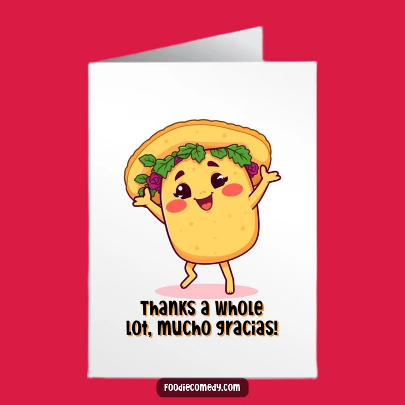 Free Printable Thank You Card: Taco's Salsa Thanks, Humorous Downloadable Appreciation
