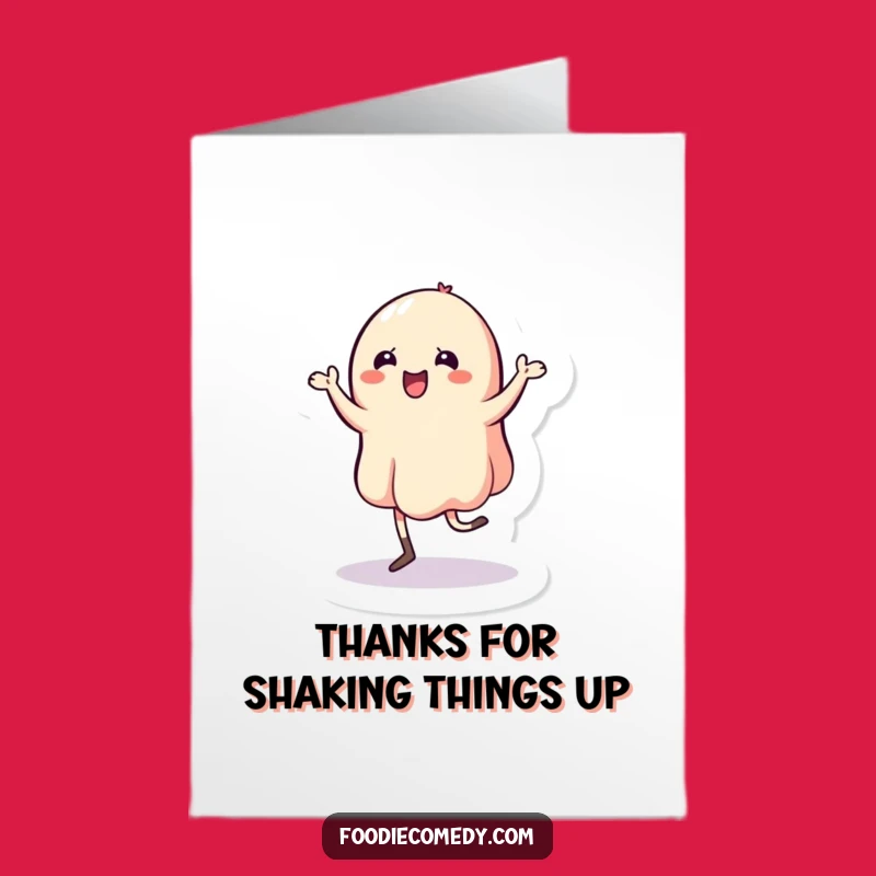 Free Printable Wobbly Jelly Jig Thank You Card - Funny Downloadable Gift
