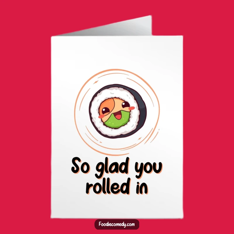 Free Printable Sushi Thank You Card - Delicious Downloadable Gift of Gratitude
