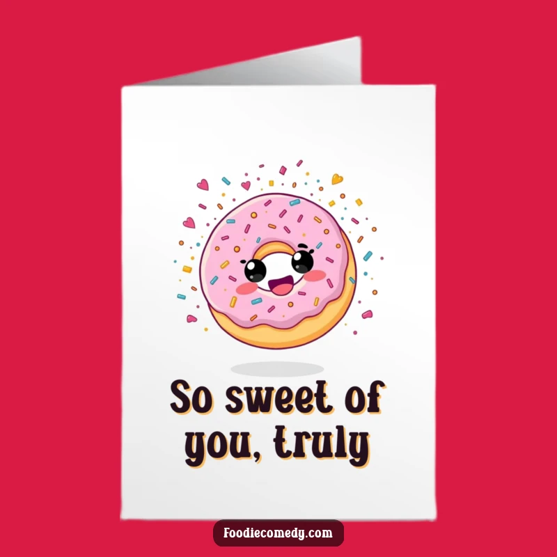 Free Printable Donut Confetti Thank You Card - Sweet Downloadable Art & DIY Gift