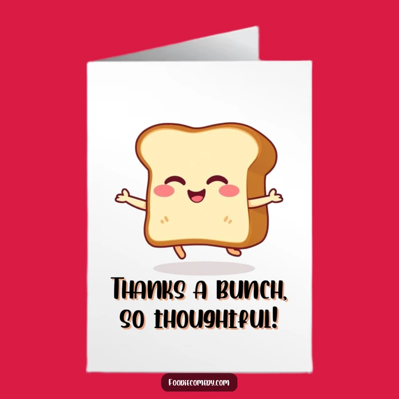 Free Printable Thank You Card: Giggling Toast Downloadable Appreciation