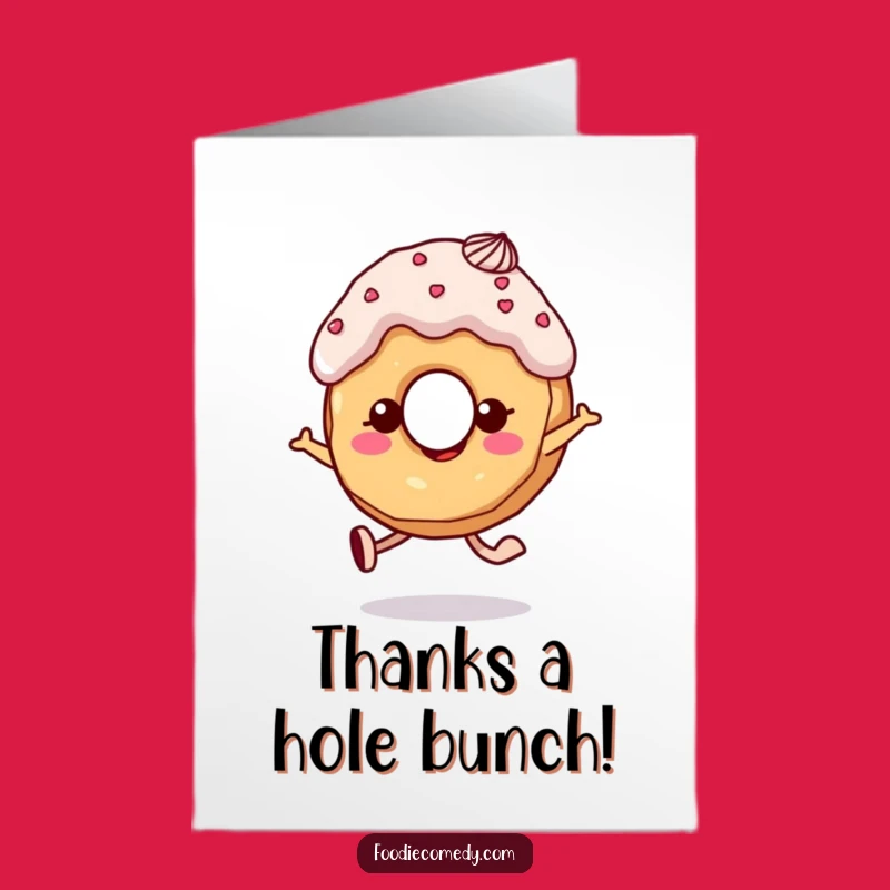 Free Printable Donut Thank You Card: Sweet Gratitude Downloadable Art