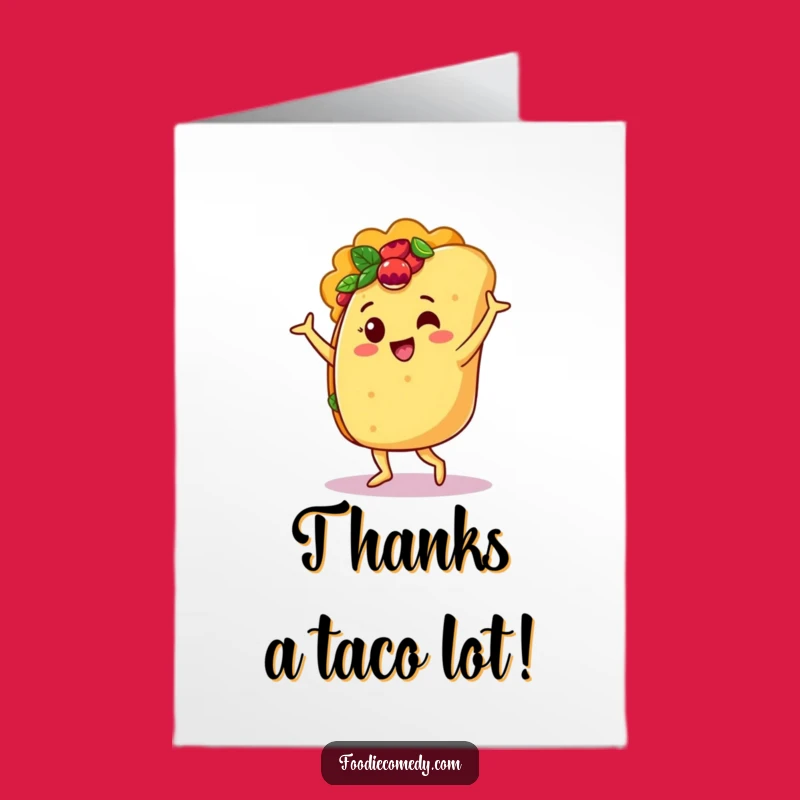 Free Printable Funny Taco Thank You Card - Express Gratitude with Humor