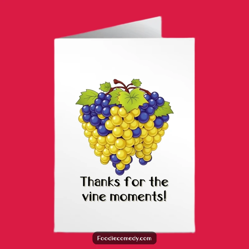 Free Printable Grape Sync Thank You Card: Fruity Downloadable Gift for Appreciation
