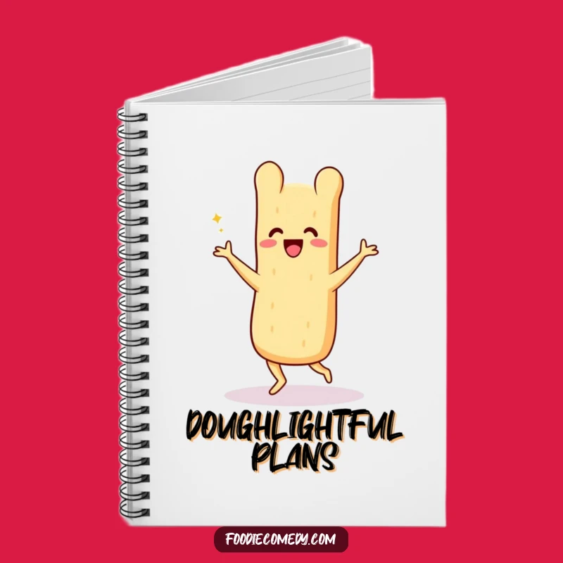 Funny Baguette Charleston Notebook - Jot Down Ideas with Groovy Style