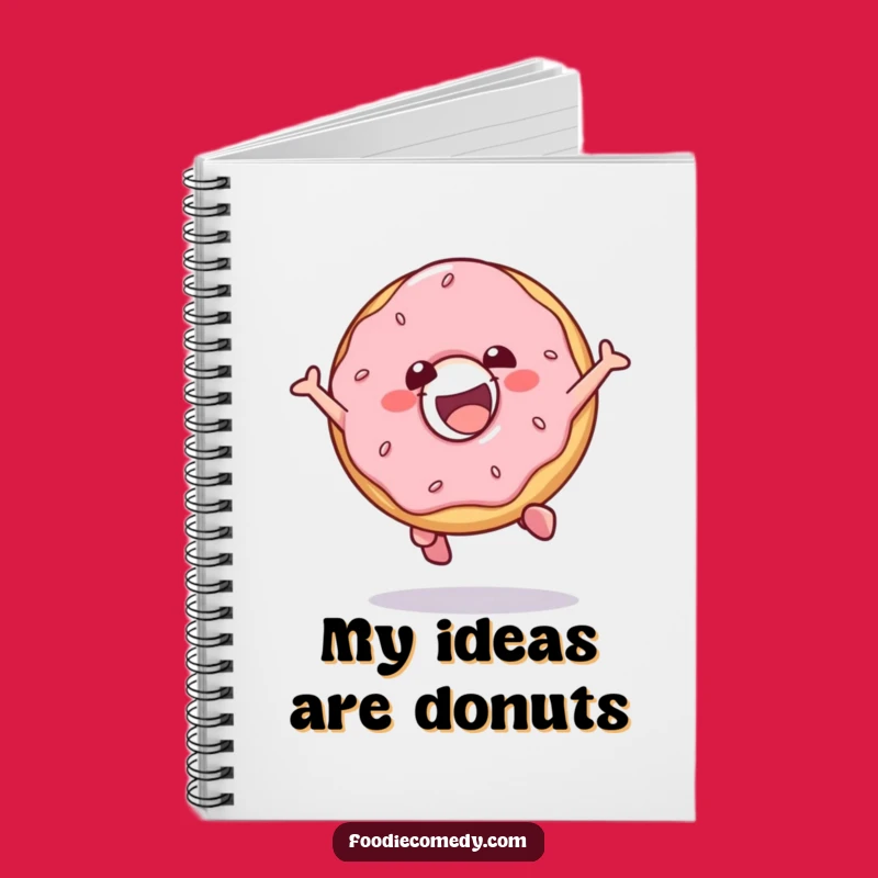 Funny Donut Jump Notebook: Jot Down Ideas with Playful Energy!