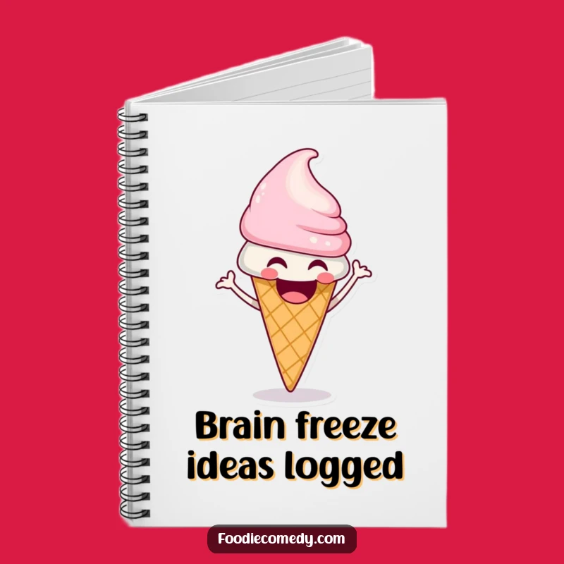 Funny Ice Cream Cone Shimmy Notebook: Hilarious Dessert Journal