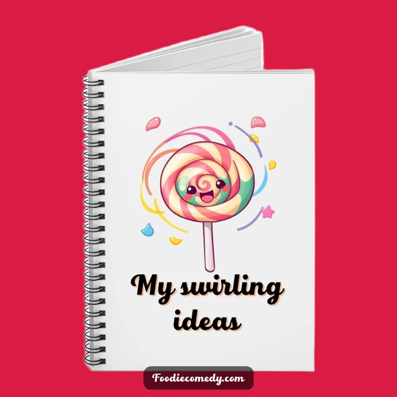 Funny Kawaii Lollipop Notebook, Swirling Journal, Creative Gift