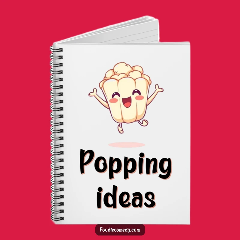 Funny Popcorn Leap Notebook: Excited Kernel Fun - Humorous Journal Gift