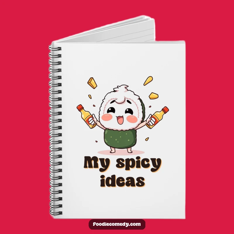 Funny Sushi Juggling Notebook: Jot Down Ideas with Spicy Mayo, Great Funny Gift