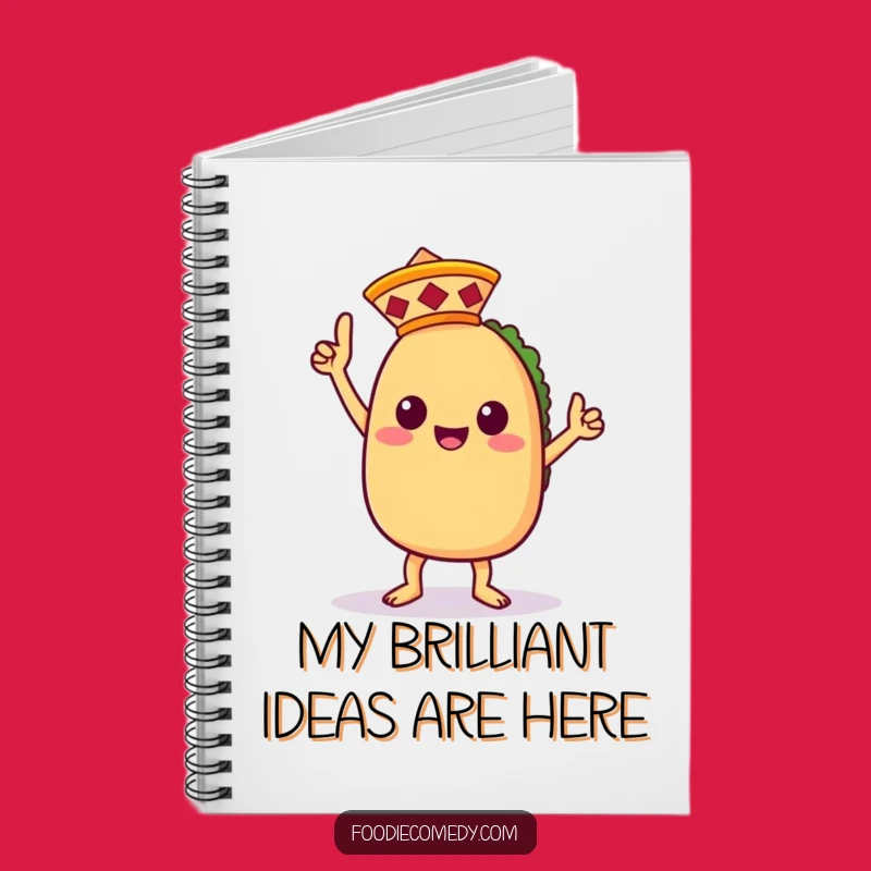 Funny Taco Victory Dance Notebook - Cute Kawaii Taco Journal - Perfect Funny Gift