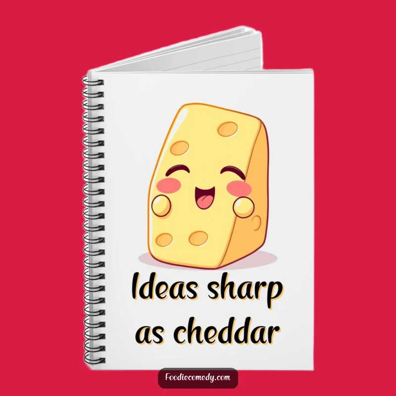 Funny Winking Cheese Notebook - Jot Down Your Cheesy Ideas