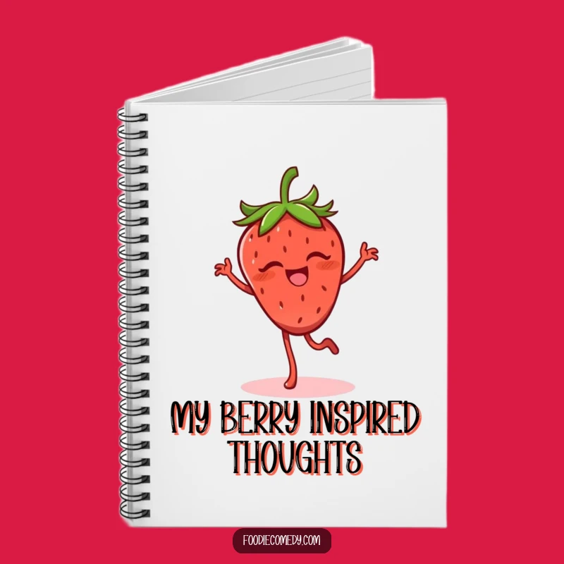 Funny Strawberry Flamenco Notebook - Journal Your Joy!