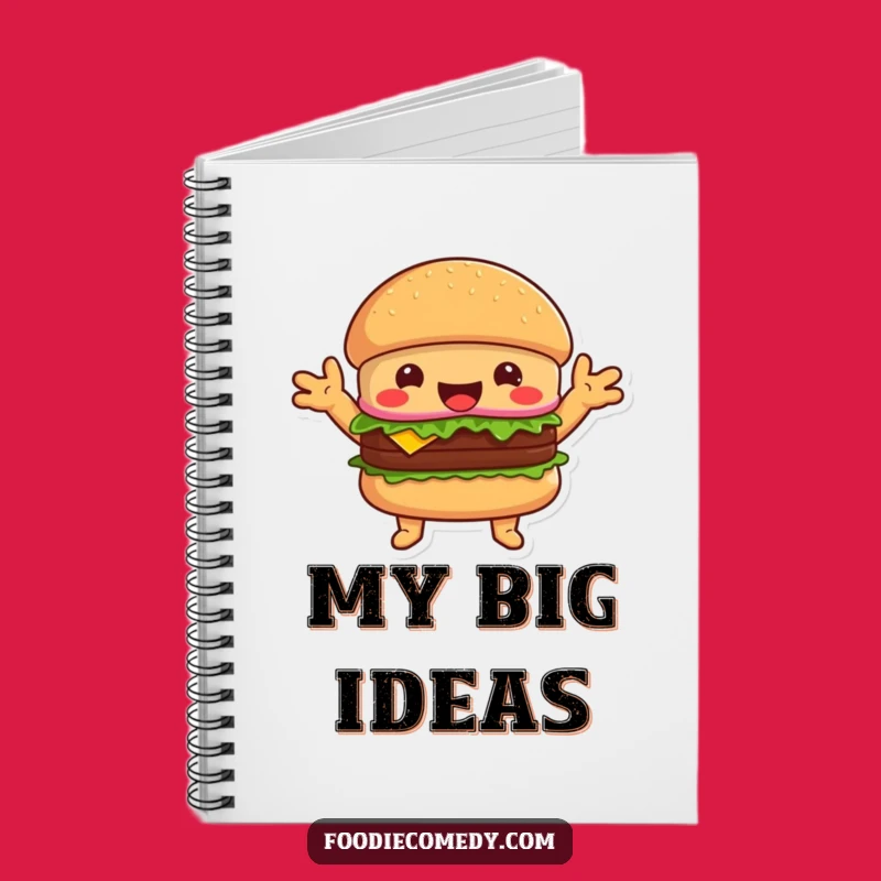 Funny Hugging Burger Notebook - Jot Down Your Delicious Ideas!