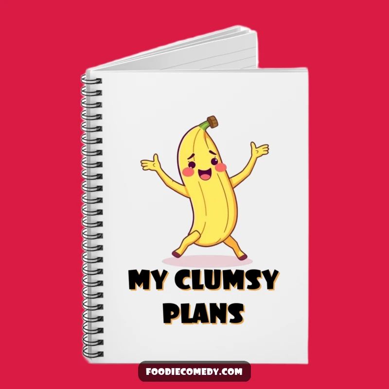 Funny Banana Peel Breakdance Notebook: Jot Down Ideas with Comical Flair