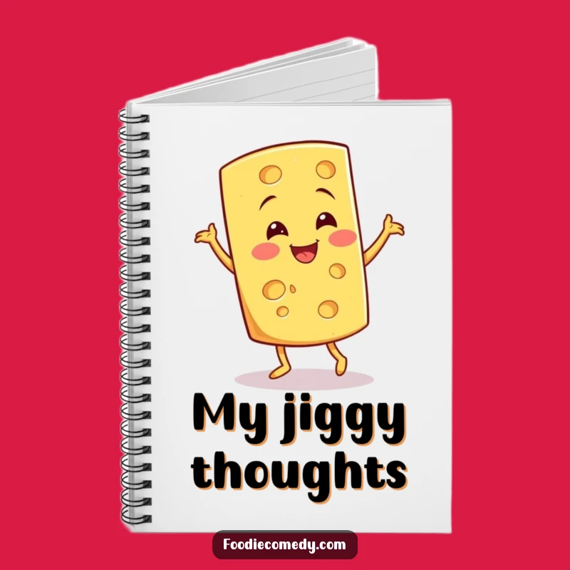Funny Cheese Jig Notebook - Journal Your Quirky Ideas