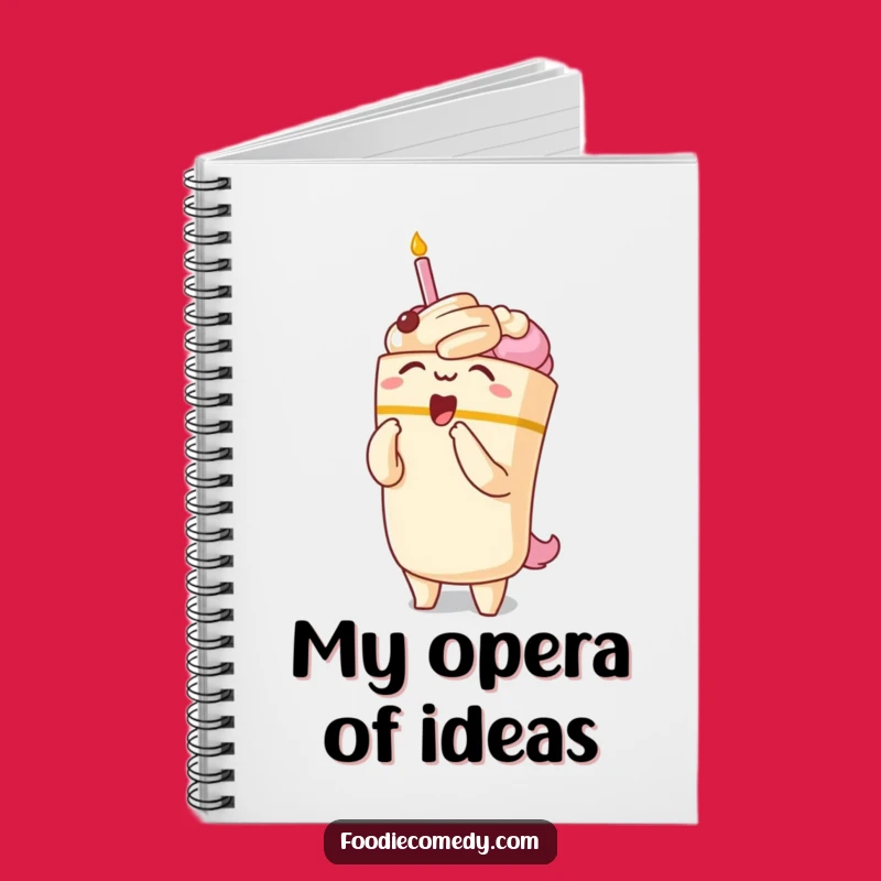 Funny Kawaii Cake Opera Notebook: Jot Down Your Dramatic Ideas