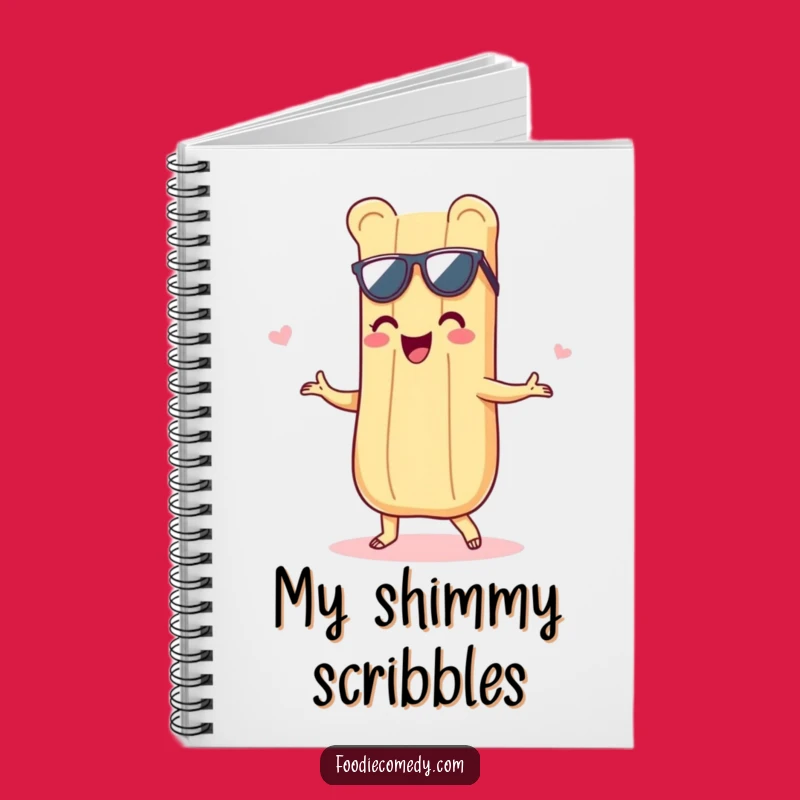 Funny Baguette Shimmy Notebook: Jot Down Ideas with Groovy Style