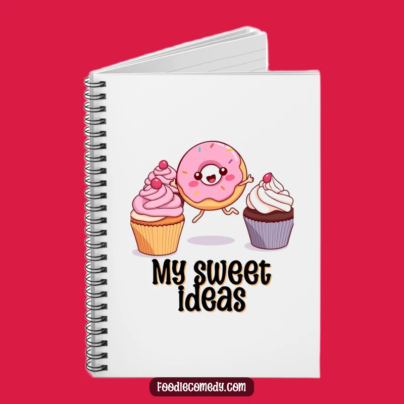 Funny Kawaii Donut Notebook: Jot Down Ideas with Sweet, Humorous Flair