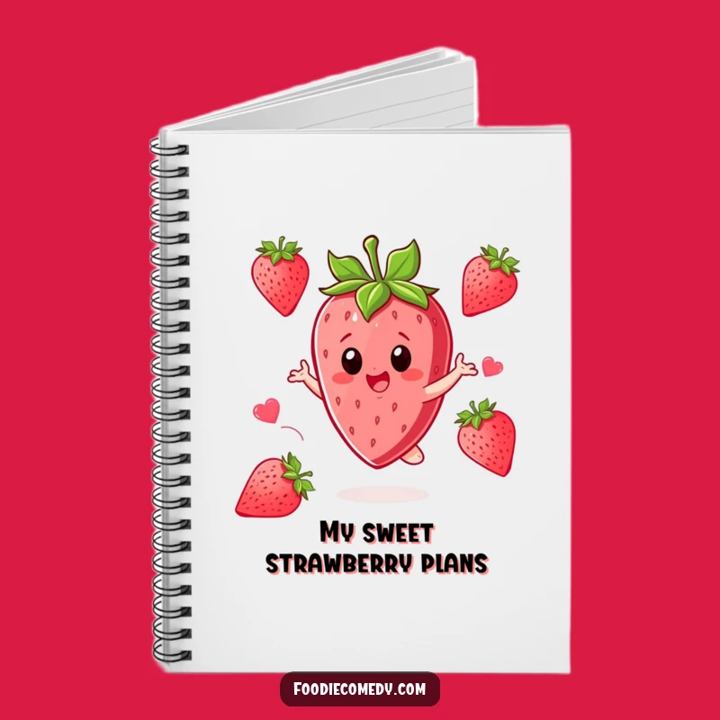 Funny Strawberry Twirl Notebook: Jot Down Sweet Ideas