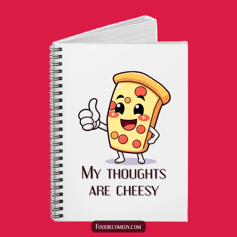 Funny Pizza Slice Thumbs Up Notebook: Jot Down Ideas with Cheesy Flair!