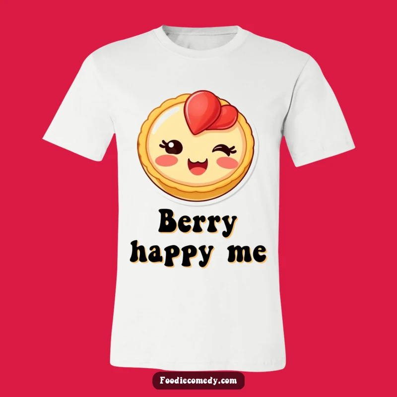 Funny Blushing Fruit Tart T-Shirt - Wear Your Sweetest Emotion