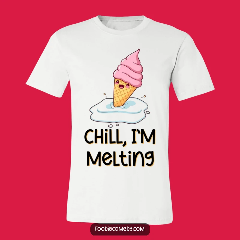 Funny Ice Cream Cone Sliding T-Shirt: Gleeful Frozen Adventure Gift for Fun!