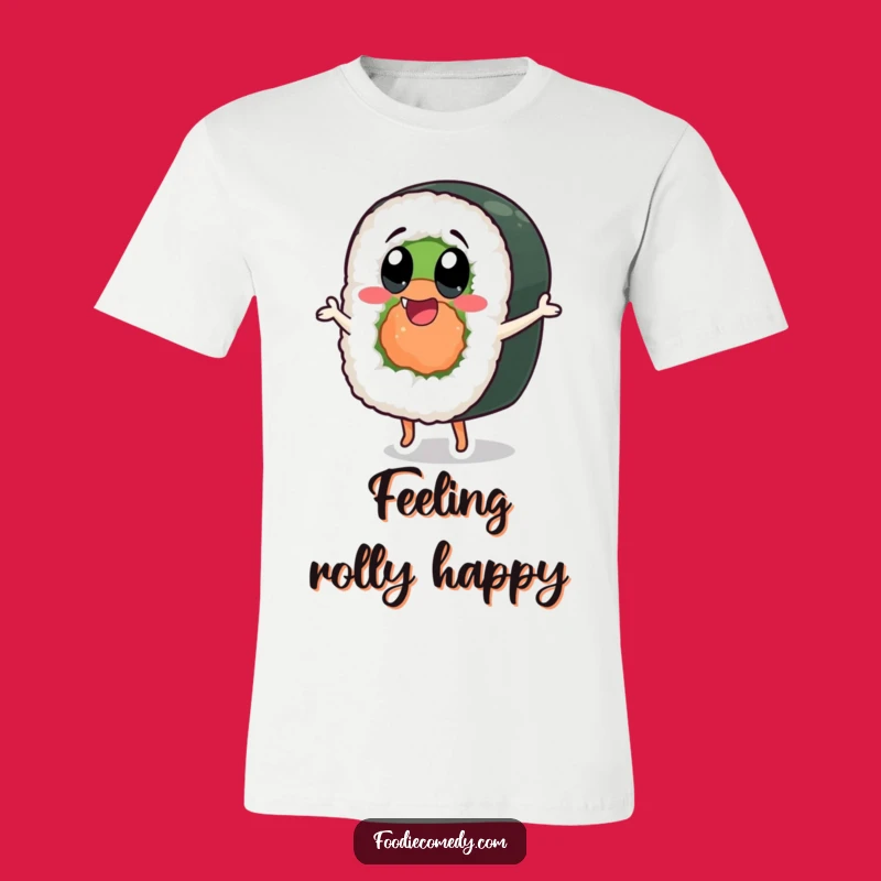 Funny Dancing Sushi Roll T-Shirt: Show Off Your Happy Moves!