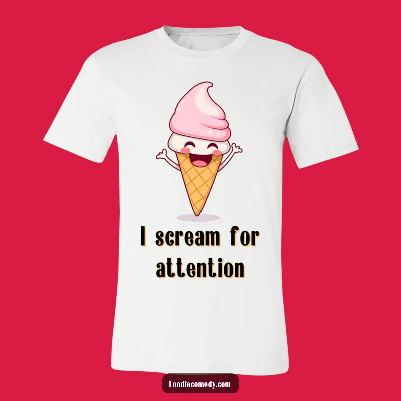 Funny Ice Cream Cone Shimmy T-Shirt: Hilarious Dessert Tee
