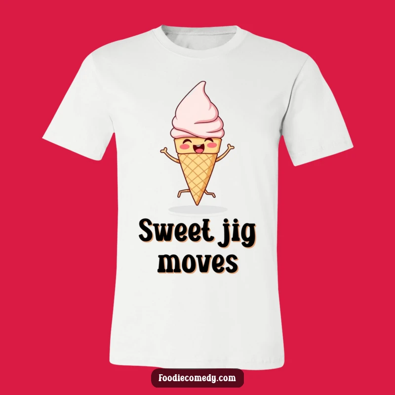 Funny Ice Cream Dancer T-Shirt: Jig Your Way Through the Day!