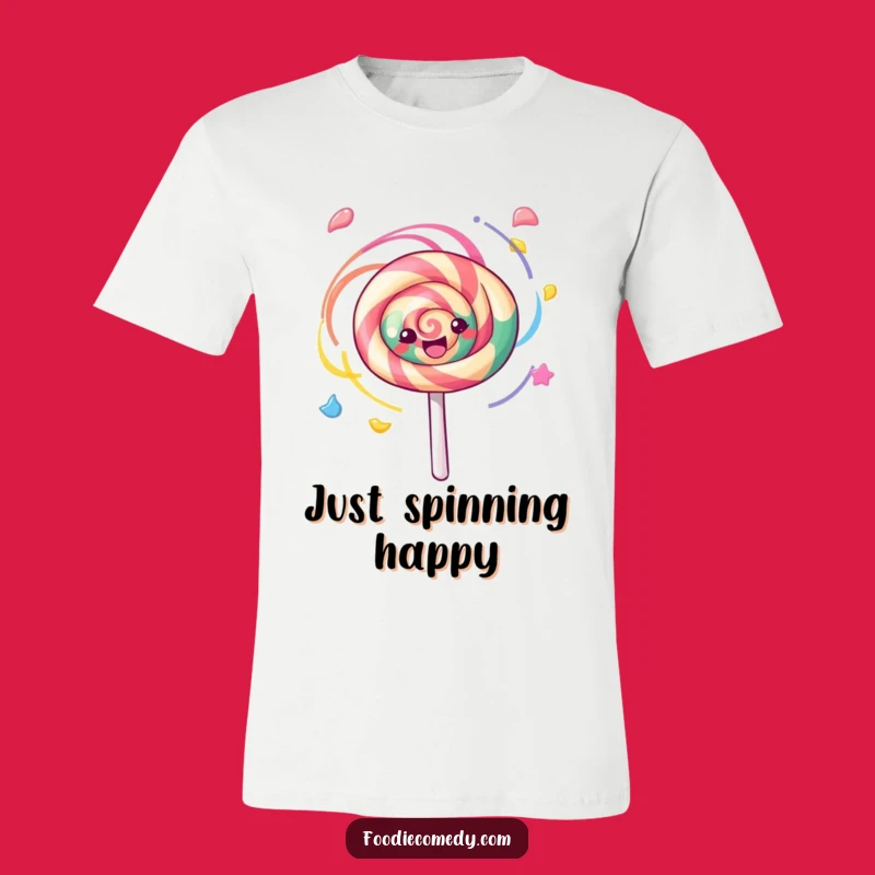 Funny Kawaii Lollipop Tee, a Joyful Swirling T-Shirt Gift