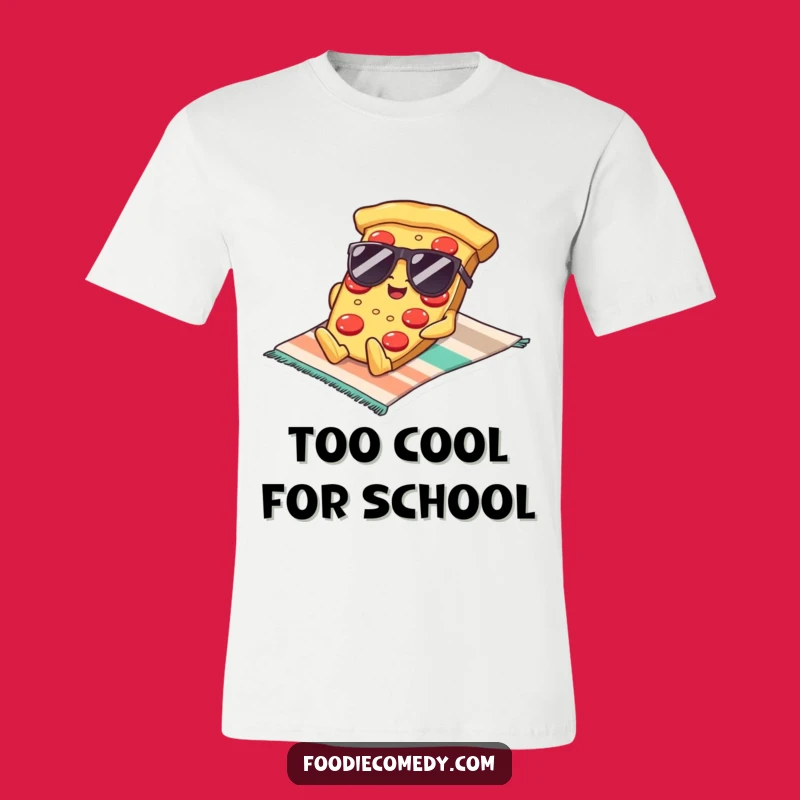 Funny Kawaii Pizza Sunglasses T-Shirt: Cool & Casual, Ultimate Summer Funny Gift